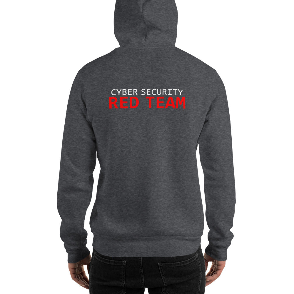 Cyber Security Red Team - Unisex Hoodie (back print) by DarkByteGear