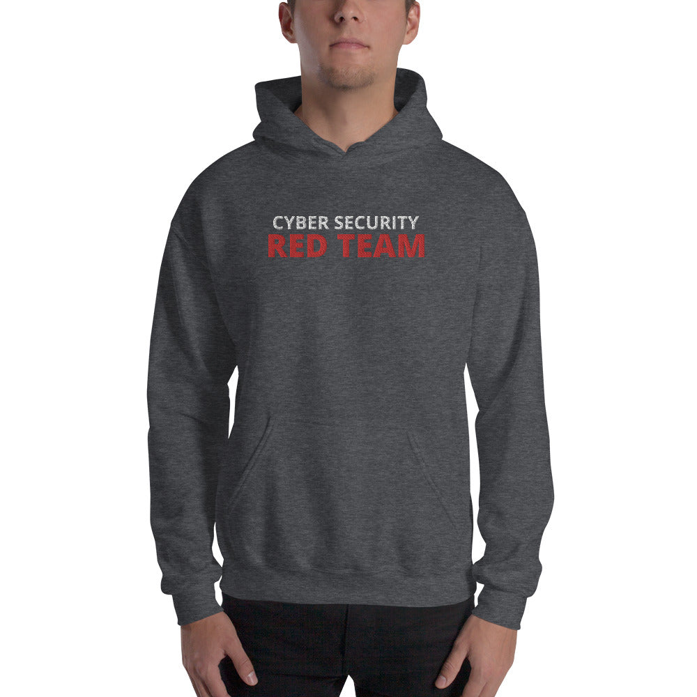 Cyber security Red team - Unisex Hoodie (large embroidery) by DarkByteGear