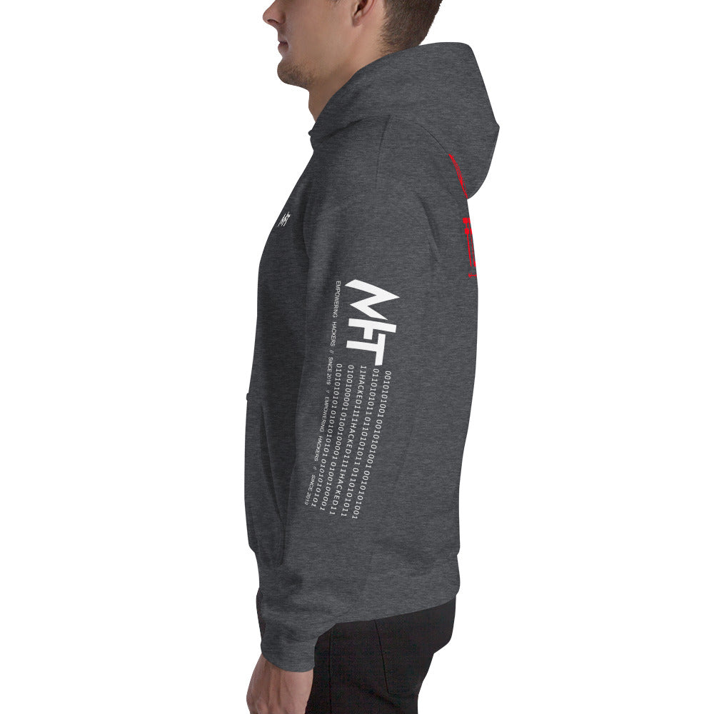 Cyber Security Red Team v5 - Unisex Hoodie (back print) by DarkByteGear
