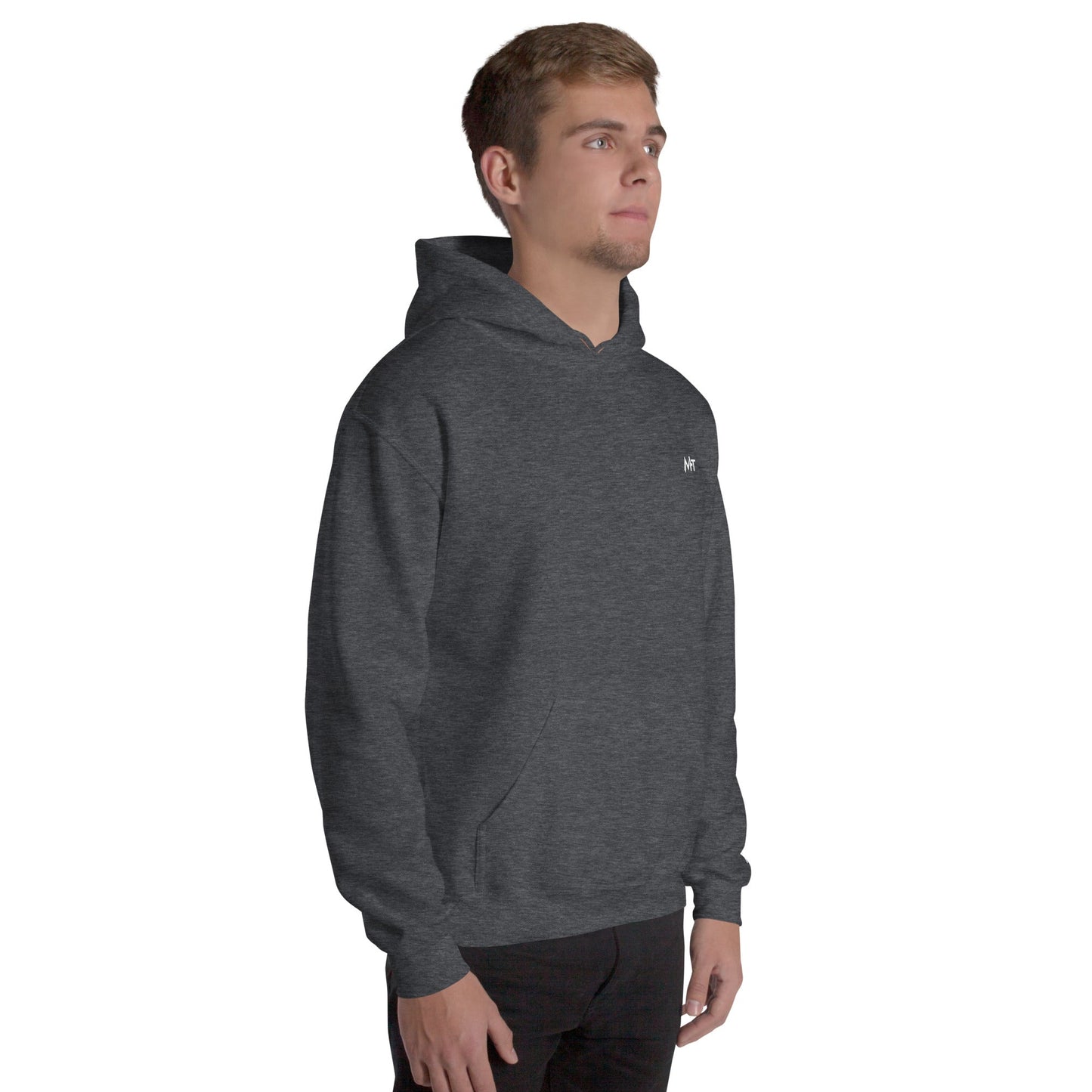 Grey Hat Hacker - Unisex Hoodie (back print) by DarkByteGear