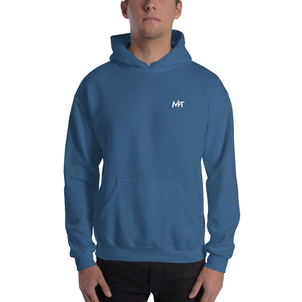 White Hat Hacker - Unisex Hoodie (back print) by DarkByteGear