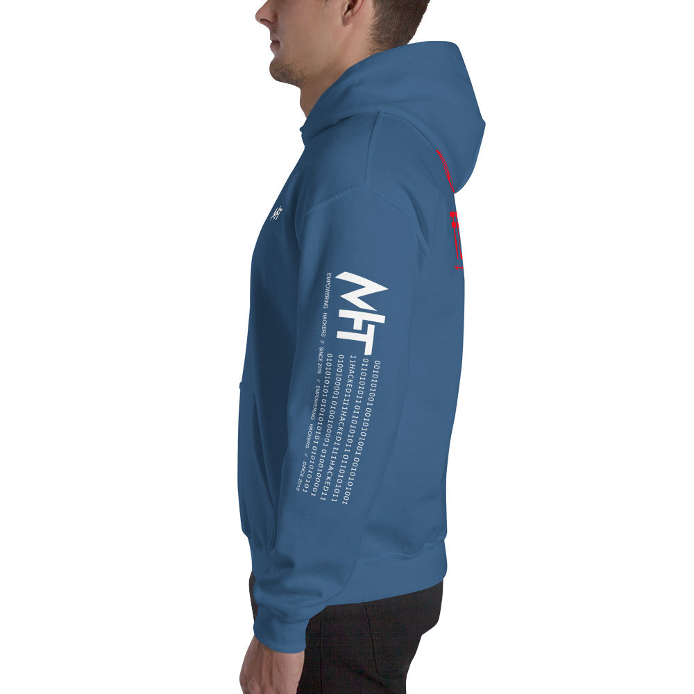 Cyber Security Red Team v5 - Unisex Hoodie (back print) by DarkByteGear