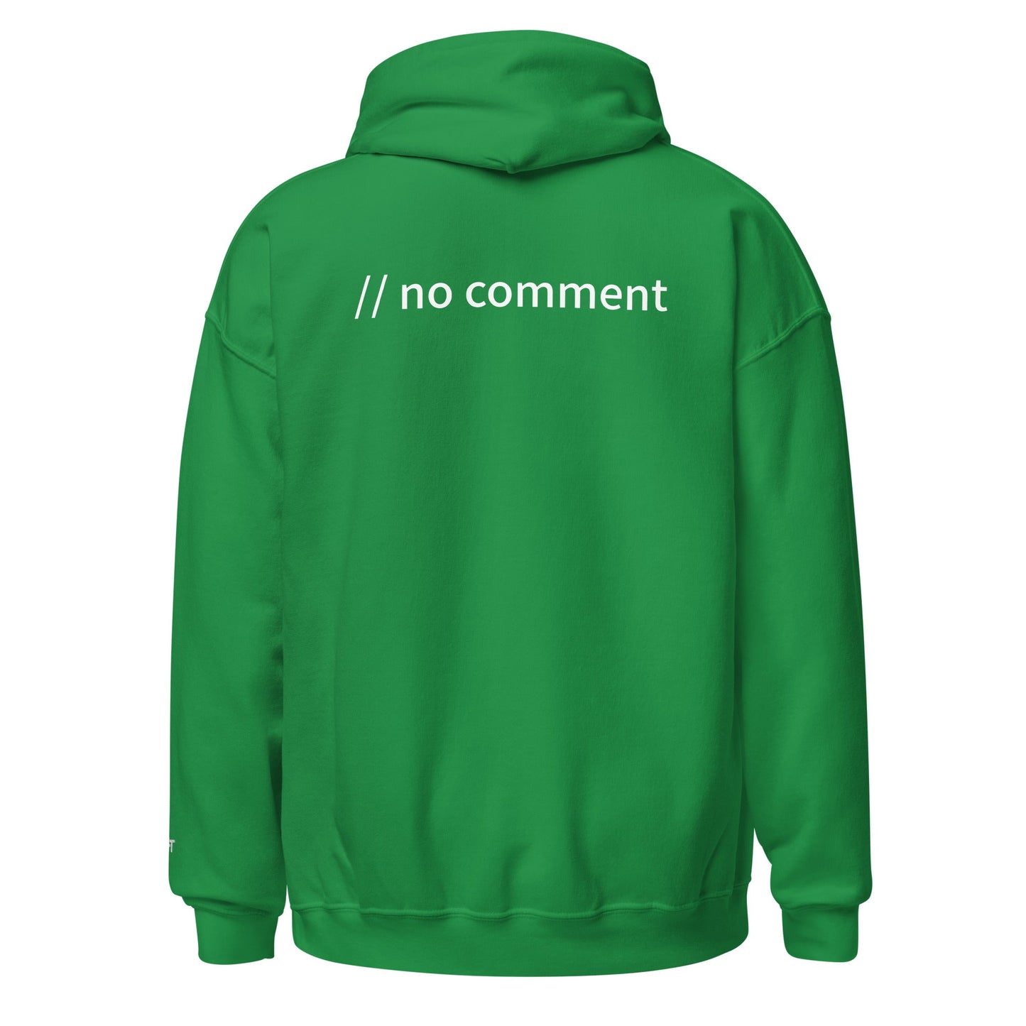 // no comment - Unisex Hoodie (with all sides design) by DarkByteGear