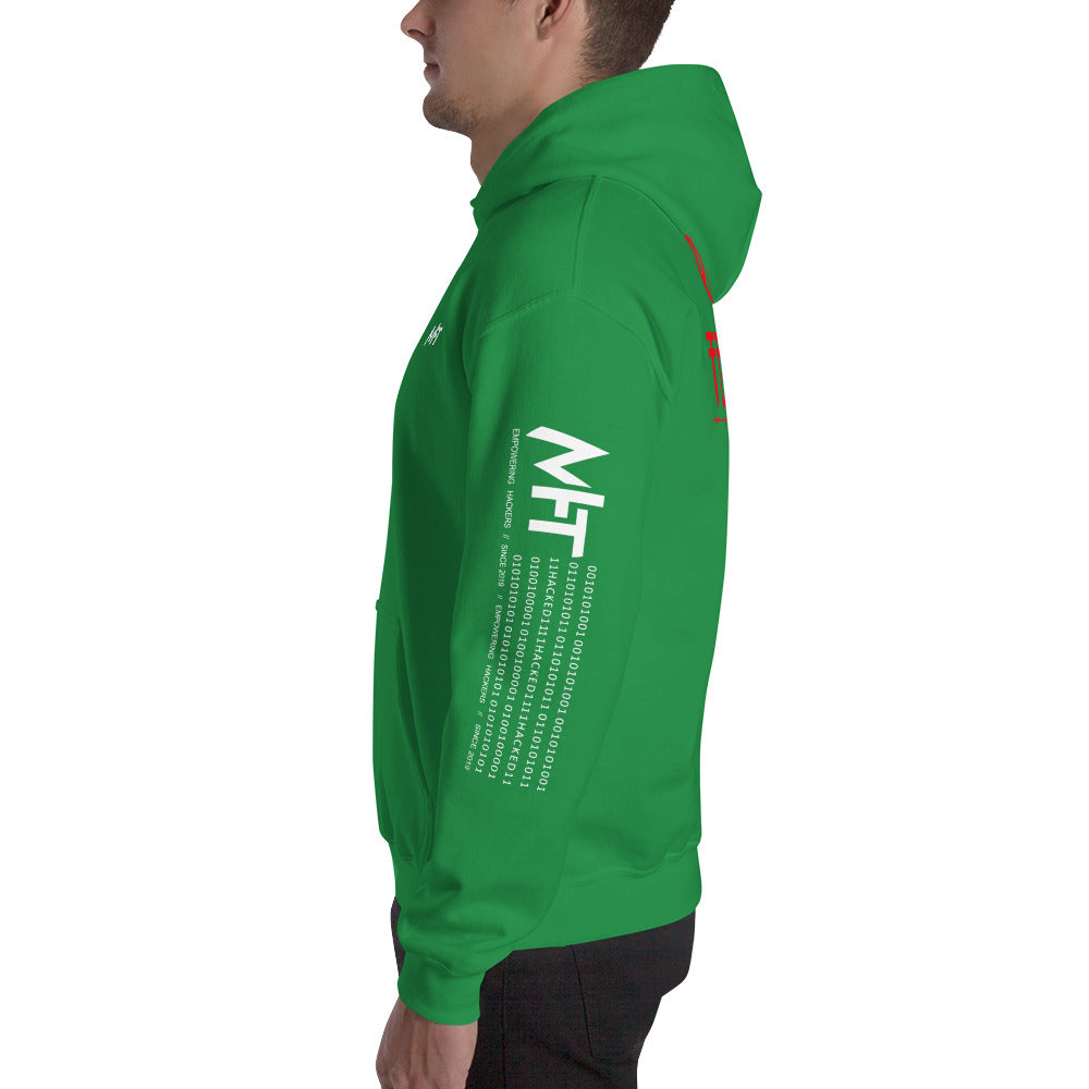 Cyber Security Red Team v5 - Unisex Hoodie (back print) by DarkByteGear