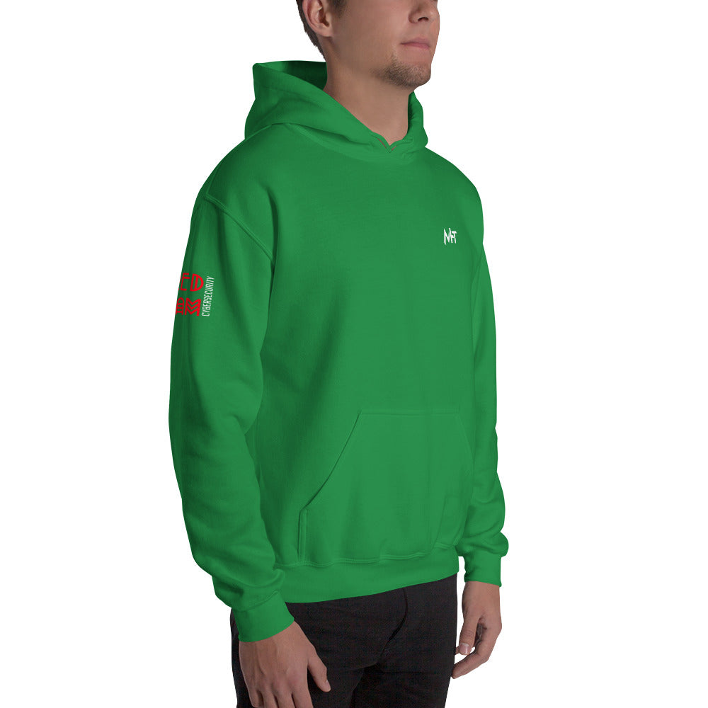 Cyber Security Red Team v5 - Unisex Hoodie (back print) by DarkByteGear