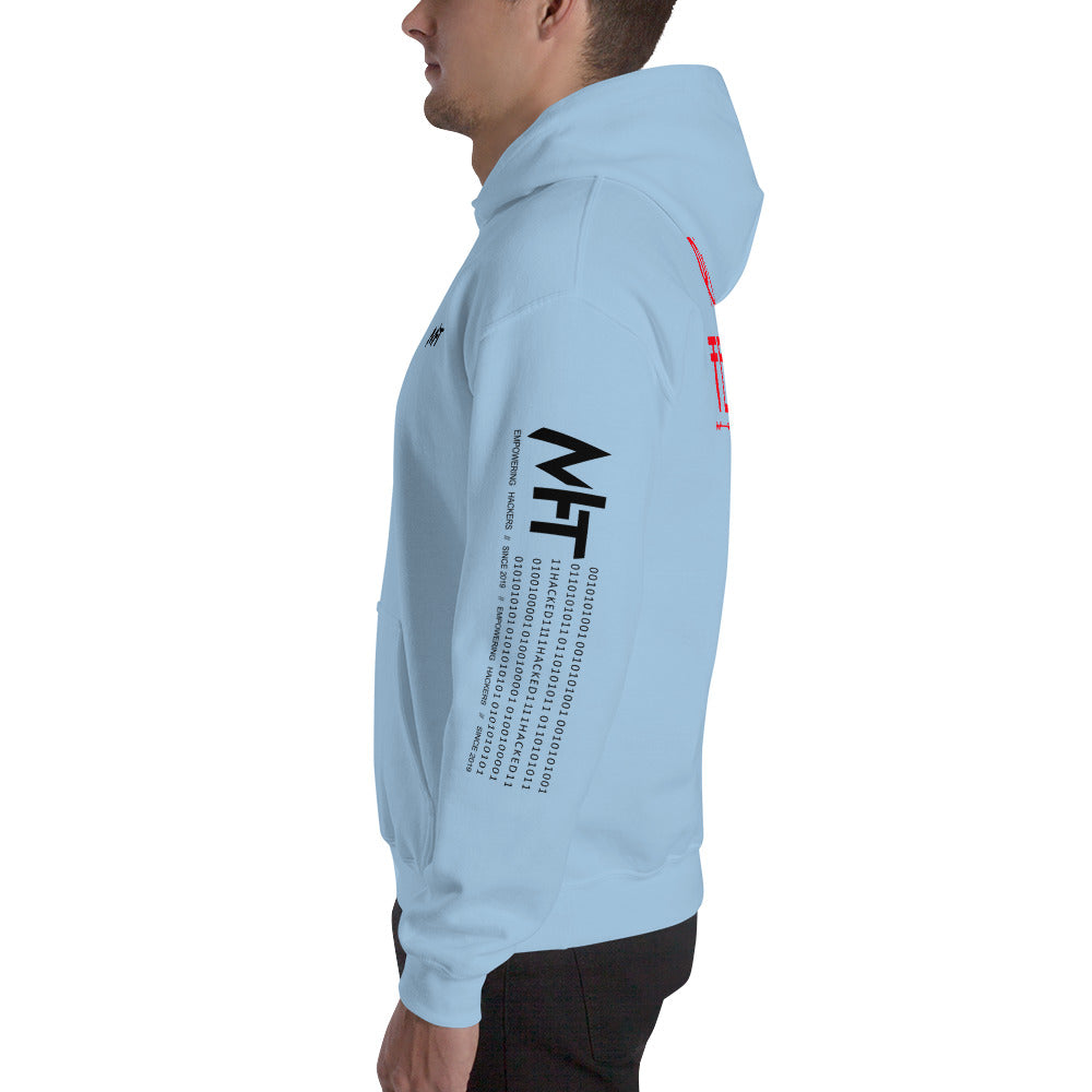 Cyber Security Red Team v5 - Unisex Hoodie (back print) by DarkByteGear