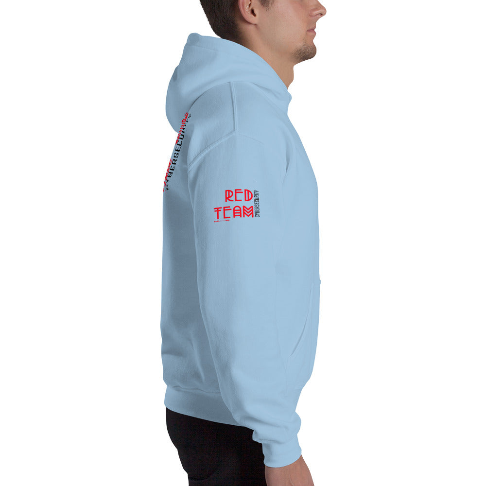 Cyber Security Red Team v5 - Unisex Hoodie (back print) by DarkByteGear