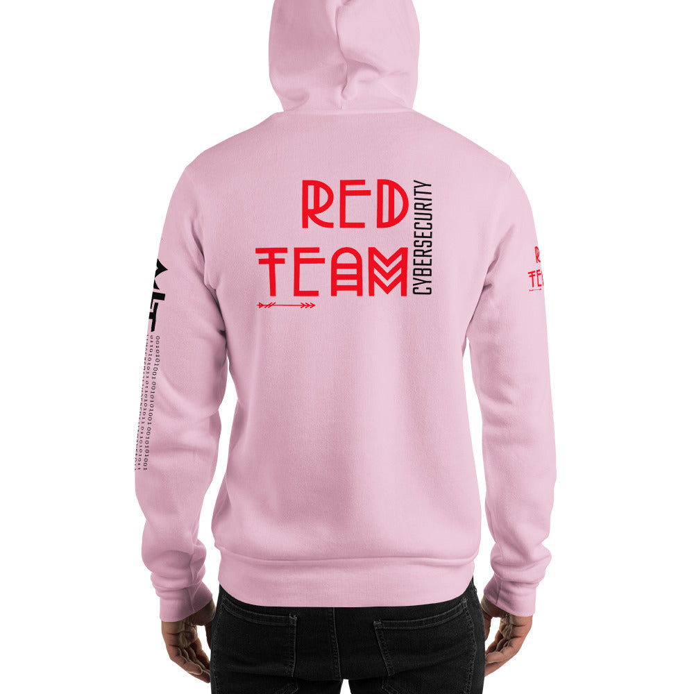 Cyber Security Red Team v5 - Unisex Hoodie (back print) by DarkByteGear