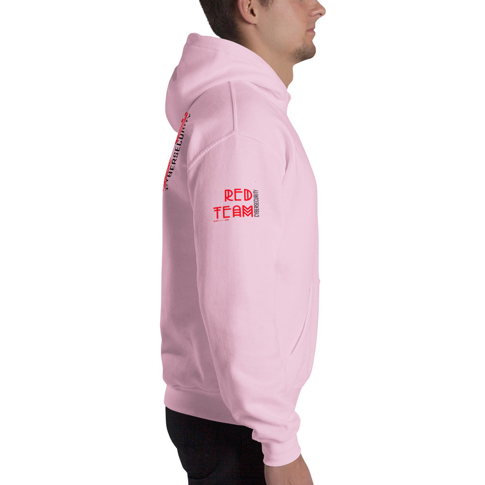Cyber Security Red Team v5 - Unisex Hoodie (back print) by DarkByteGear