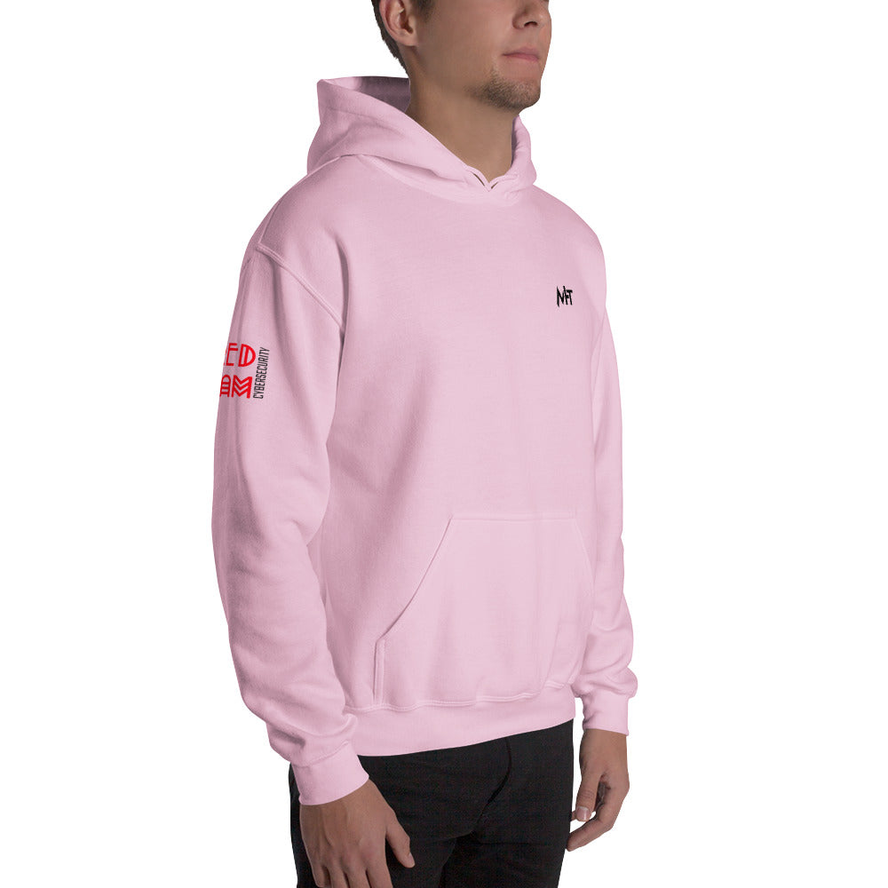 Cyber Security Red Team v5 - Unisex Hoodie (back print) by DarkByteGear
