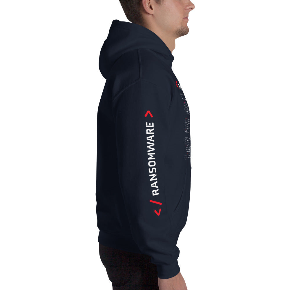 Ransomware - Unisex Hoodie (all sides print) by DarkByteGear
