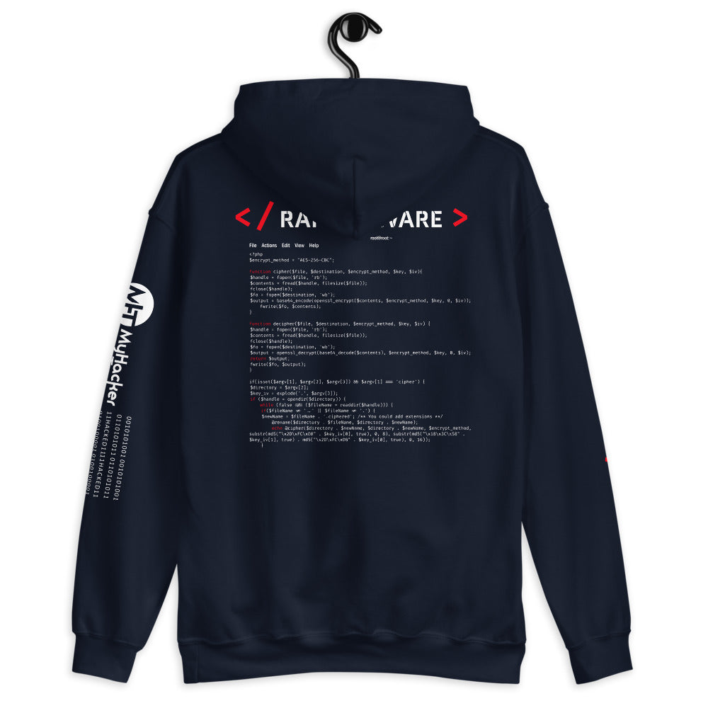Ransomware - Unisex Hoodie (all sides print) by DarkByteGear
