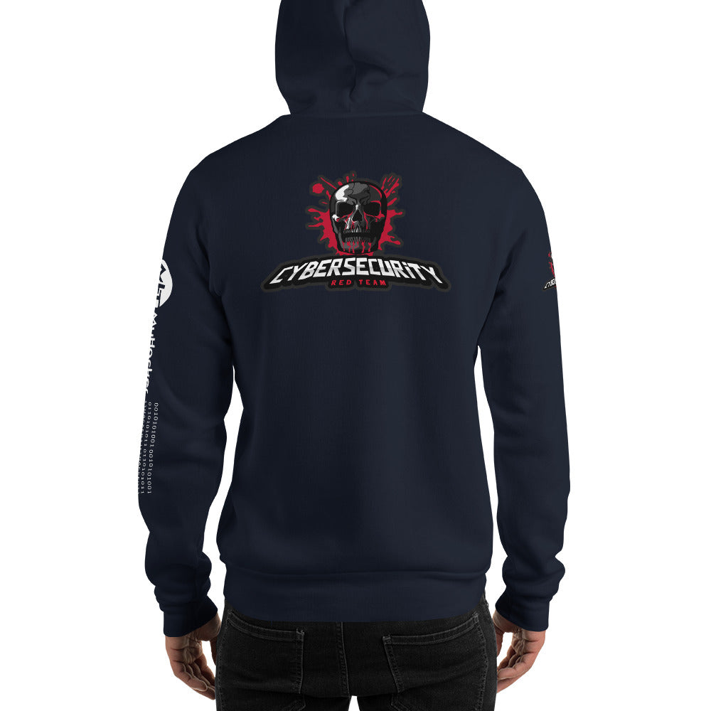 Cybersecurity Red Team v4 - Unisex Hoodie (all sides print) by DarkByteGear