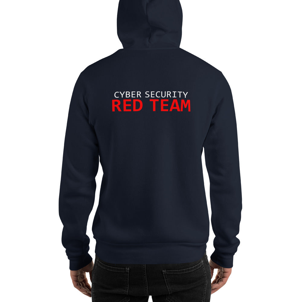 Cyber Security Red Team - Unisex Hoodie (back print) by DarkByteGear
