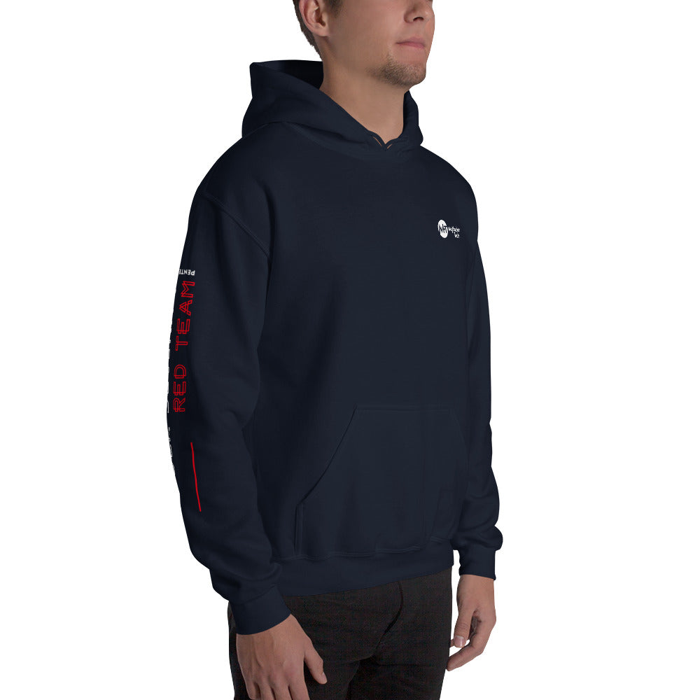 Cyber Security Red Team v2 - Unisex Hoodie (all sides print) by DarkByteGear
