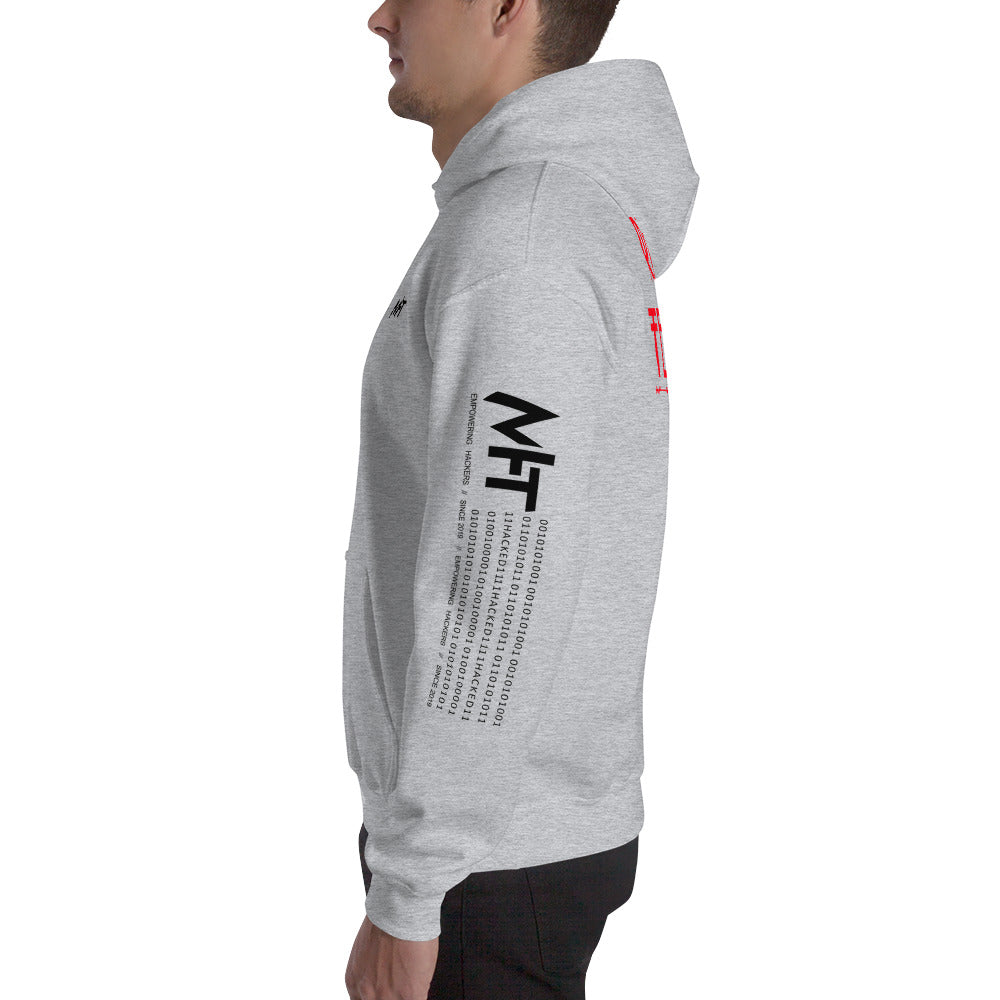 Cyber Security Red Team v5 - Unisex Hoodie (back print) by DarkByteGear
