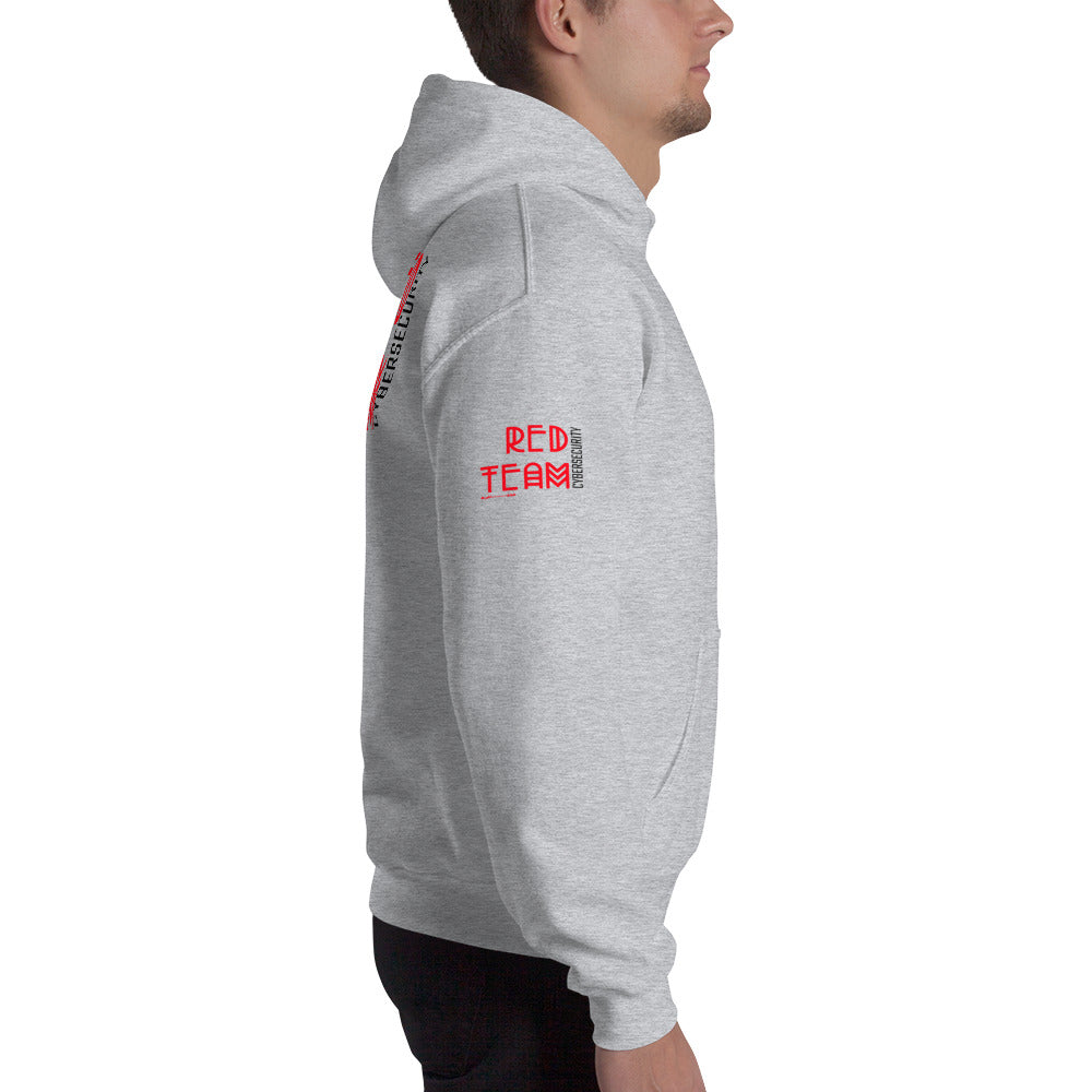 Cyber Security Red Team v5 - Unisex Hoodie (back print) by DarkByteGear
