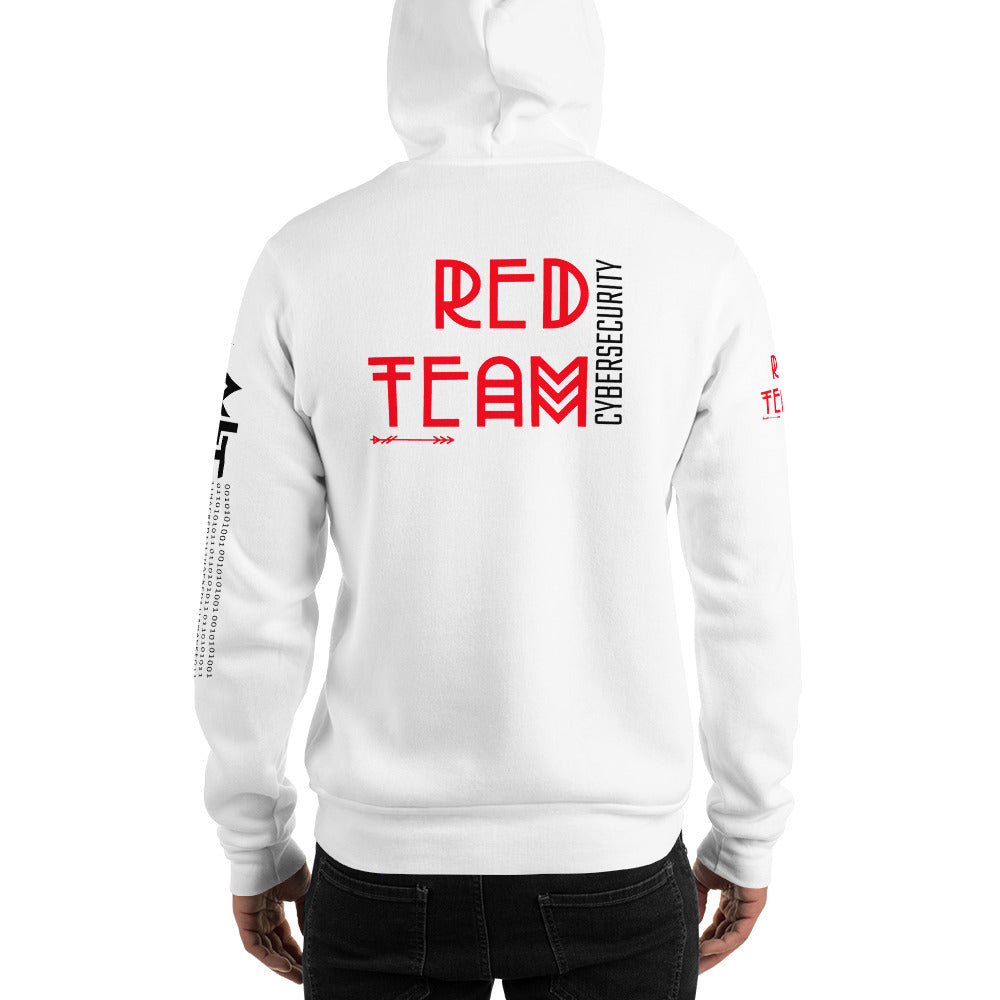 Cyber Security Red Team v5 - Unisex Hoodie (back print) by DarkByteGear