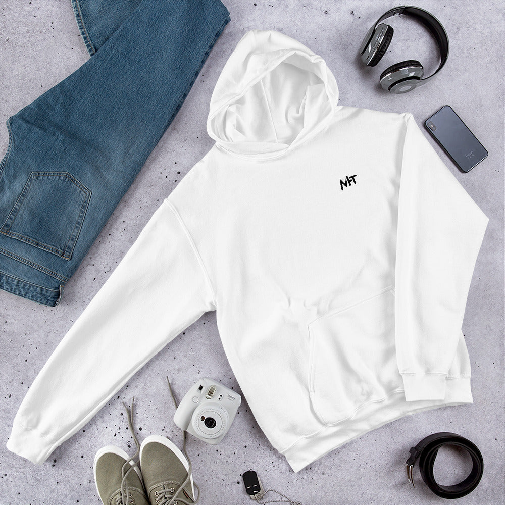 White Hat Hacker - Unisex Hoodie (back print) by DarkByteGear