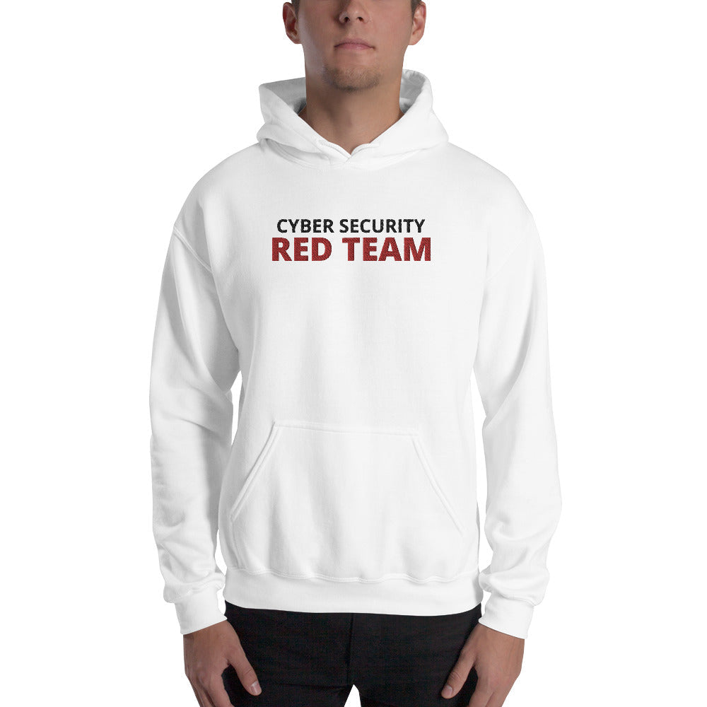 Cyber security Red team - Unisex Hoodie (large embroidery) by DarkByteGear
