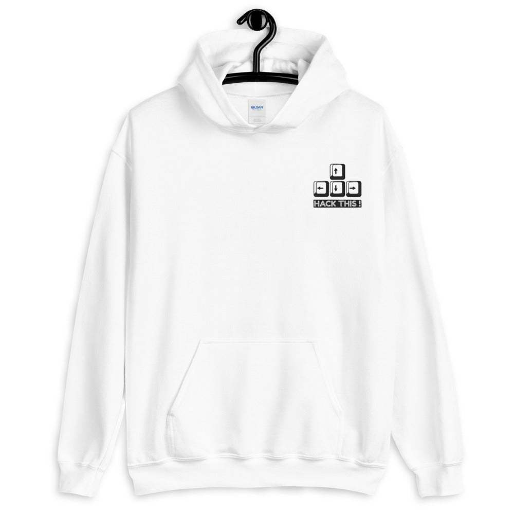 Hack this - Unisex Hoodie (embroidery) by DarkByteGear