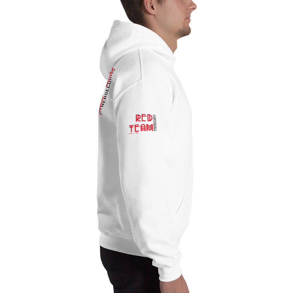 Cyber Security Red Team v5 - Unisex Hoodie (back print) by DarkByteGear