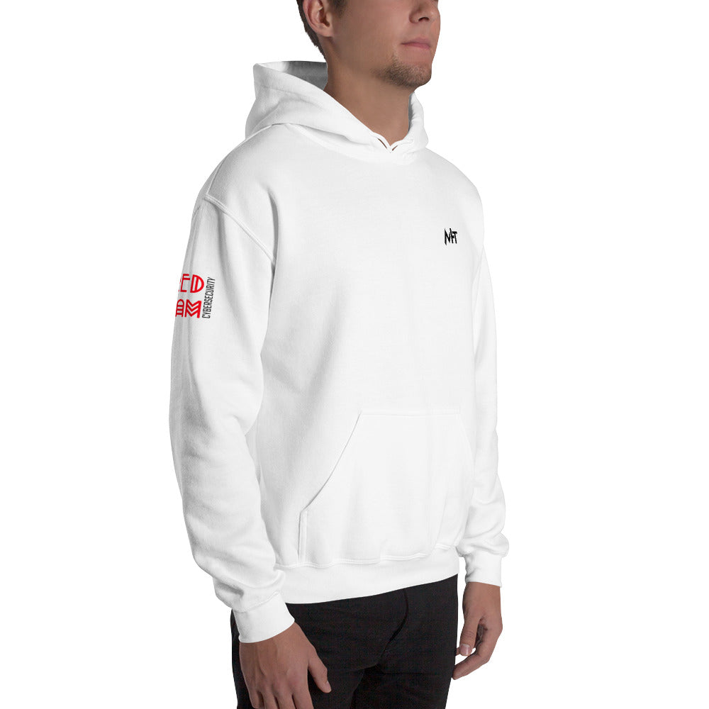 Cyber Security Red Team v5 - Unisex Hoodie (back print) by DarkByteGear