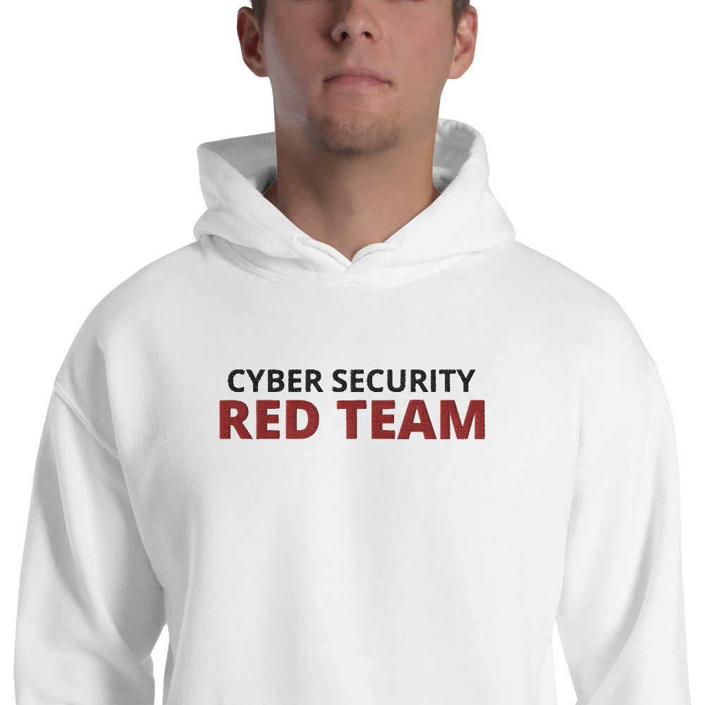 Cyber security Red team - Unisex Hoodie (large embroidery) by DarkByteGear