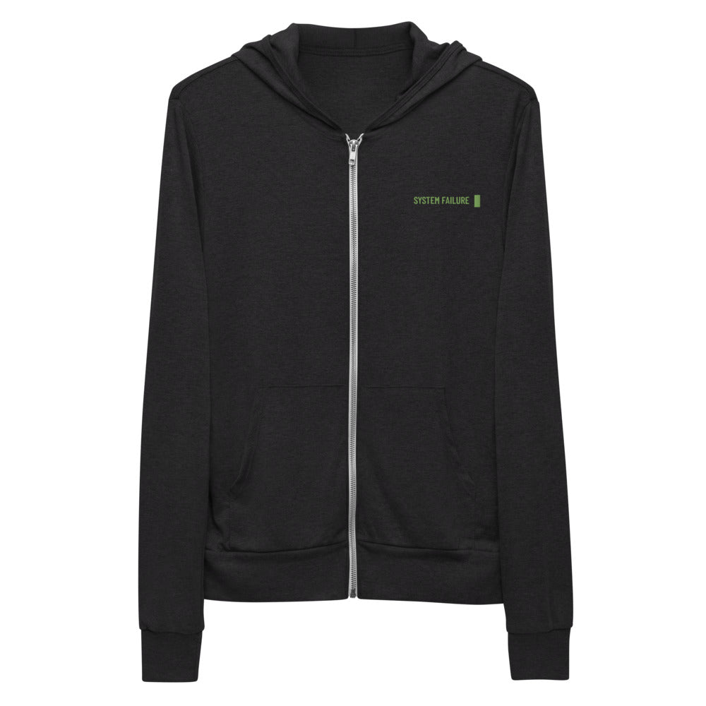 System failure - Unisex zip hoodie by DarkByteGear