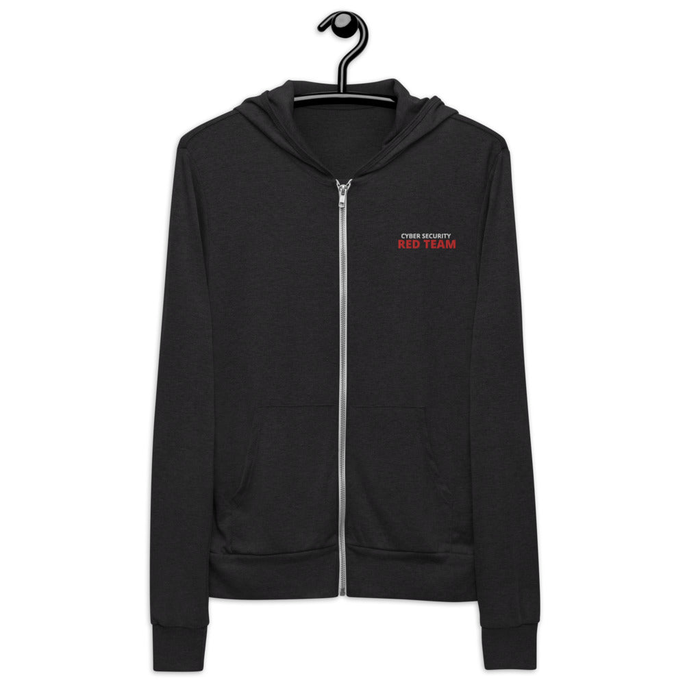 Cyber security red team - Unisex zip hoodie ( embroidery ) by DarkByteGear