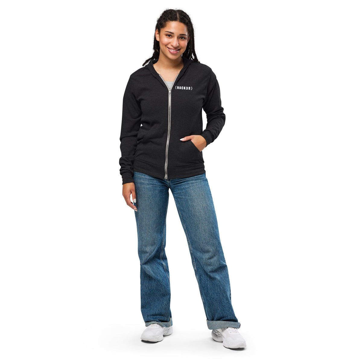 Hack3r - Unisex zip hoodie by DarkByteGear