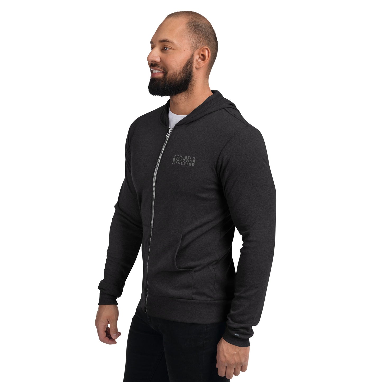 Athletes Empower Athletes - Unisex zip hoodie by DarkByteGear