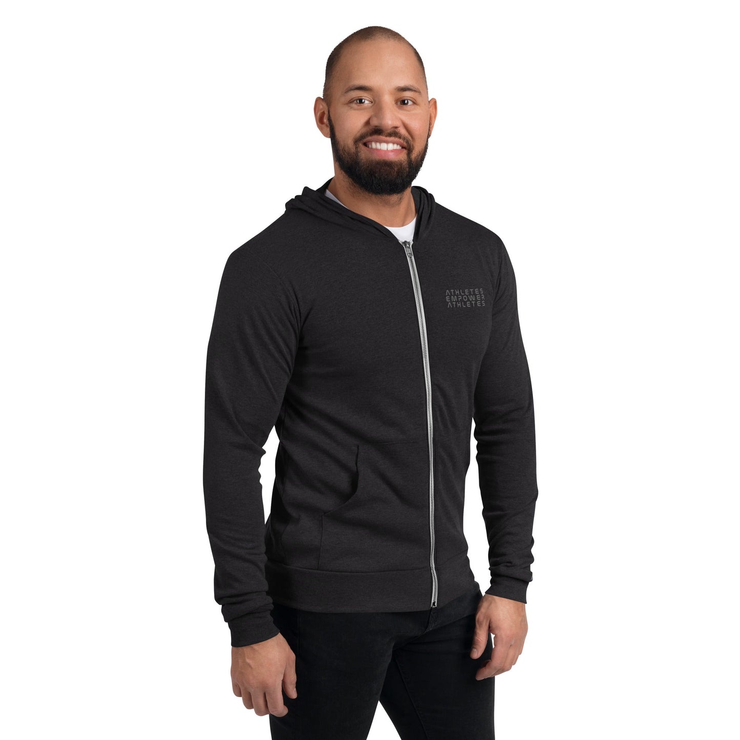 Athletes Empower Athletes - Unisex zip hoodie by DarkByteGear