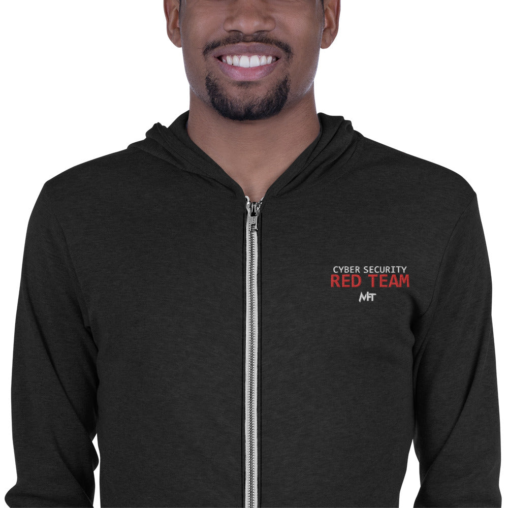 Cyber Security Red team - Unisex zip hoodie by DarkByteGear