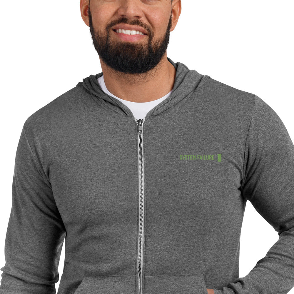 System failure - Unisex zip hoodie by DarkByteGear