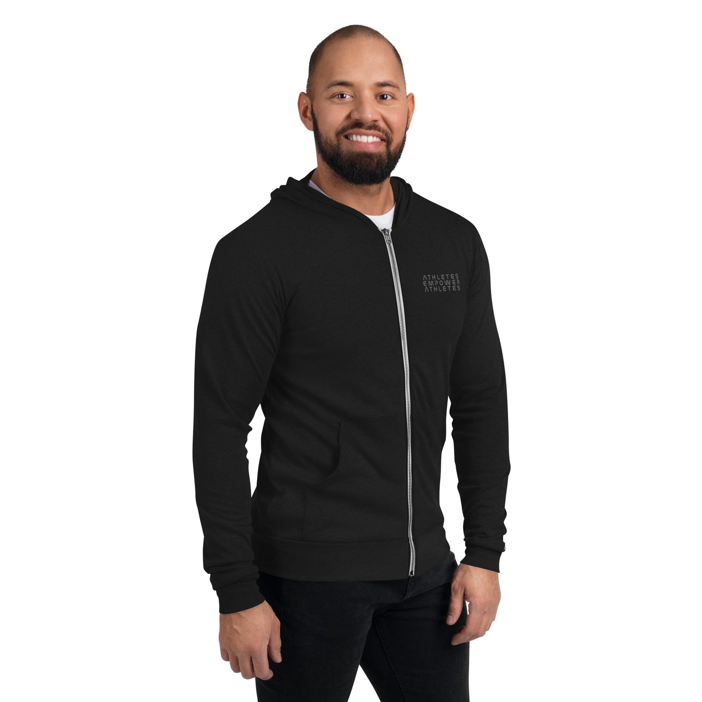 Athletes Empower Athletes - Unisex zip hoodie by DarkByteGear