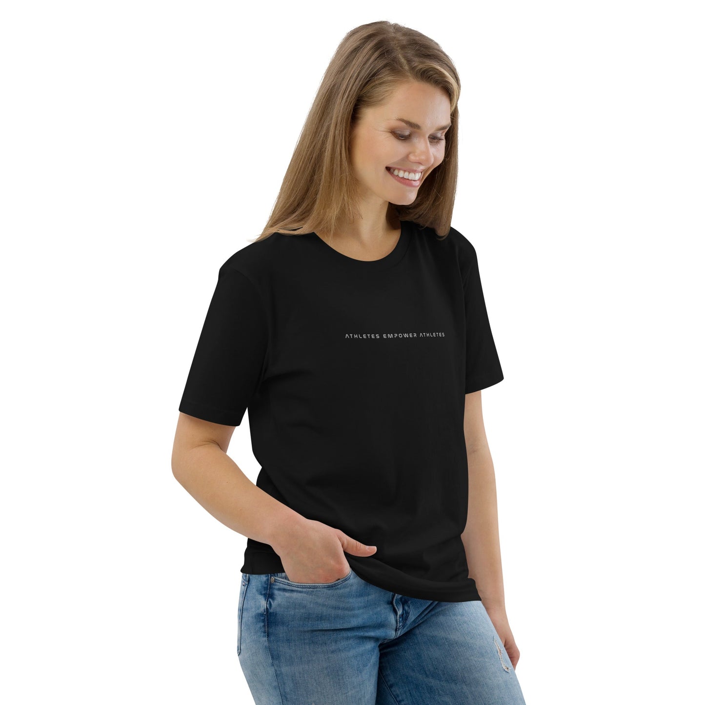 Athletes Empower Athletes - Unisex organic cotton t-shirt by DarkByteGear