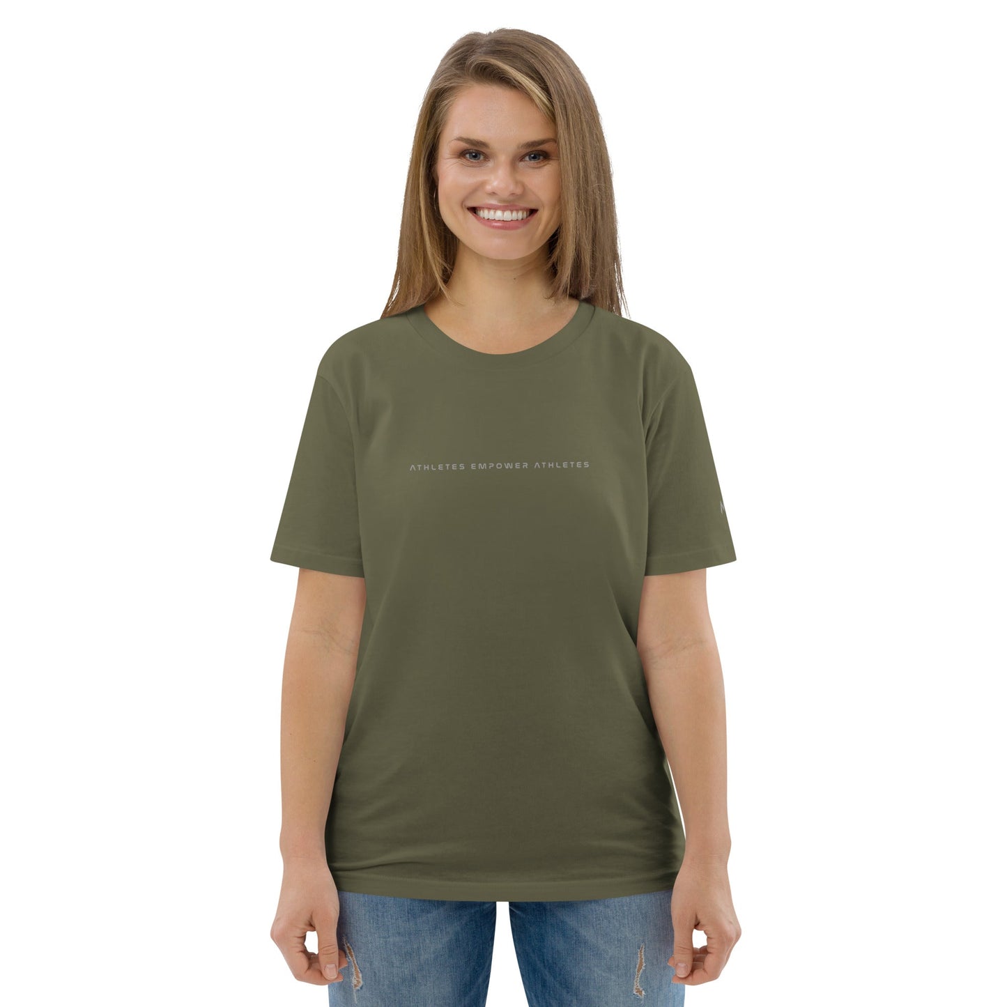 Athletes Empower Athletes - Unisex organic cotton t-shirt by DarkByteGear