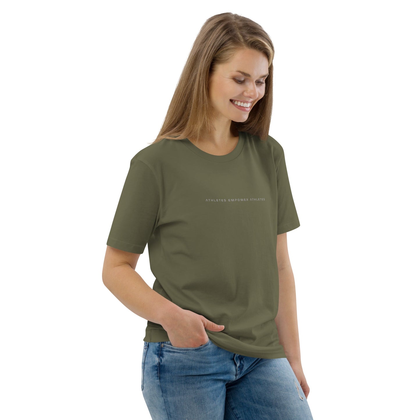 Athletes Empower Athletes - Unisex organic cotton t-shirt by DarkByteGear