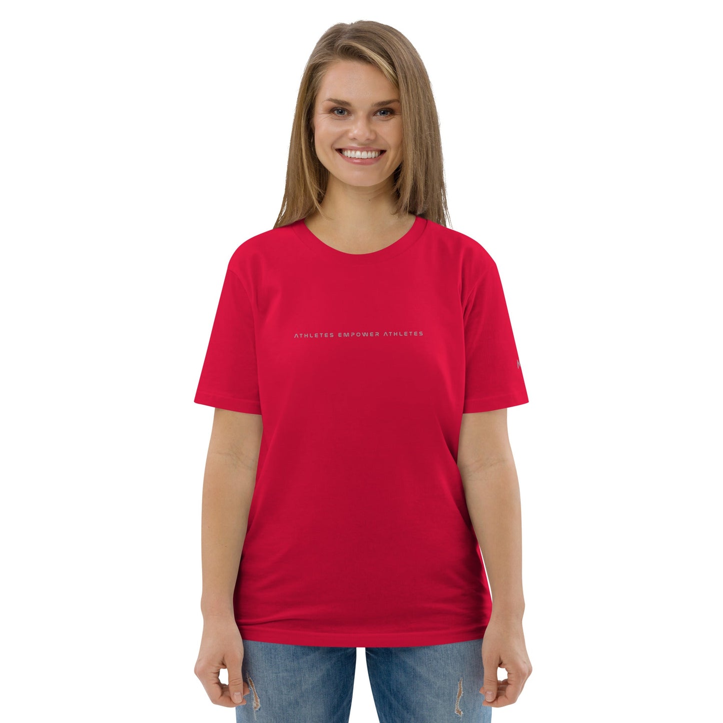 Athletes Empower Athletes - Unisex organic cotton t-shirt by DarkByteGear