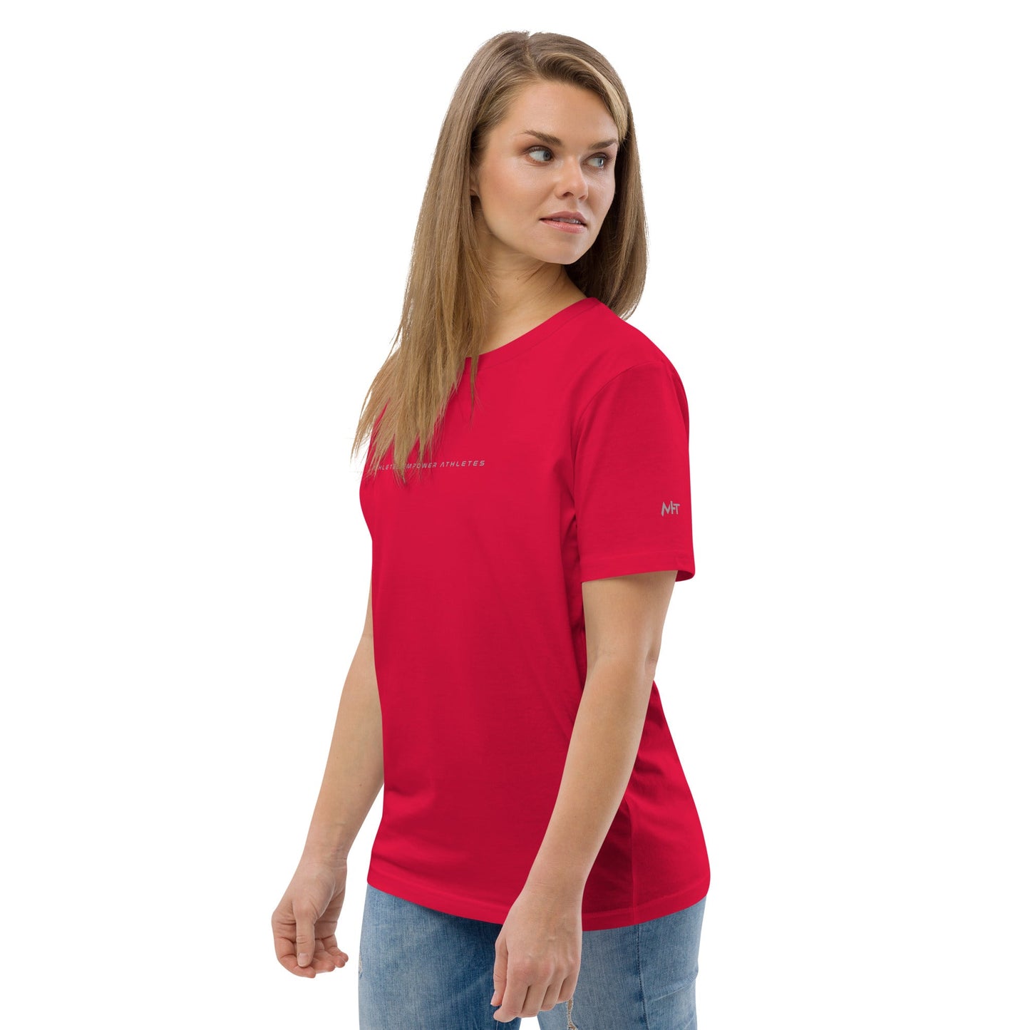 Athletes Empower Athletes - Unisex organic cotton t-shirt by DarkByteGear