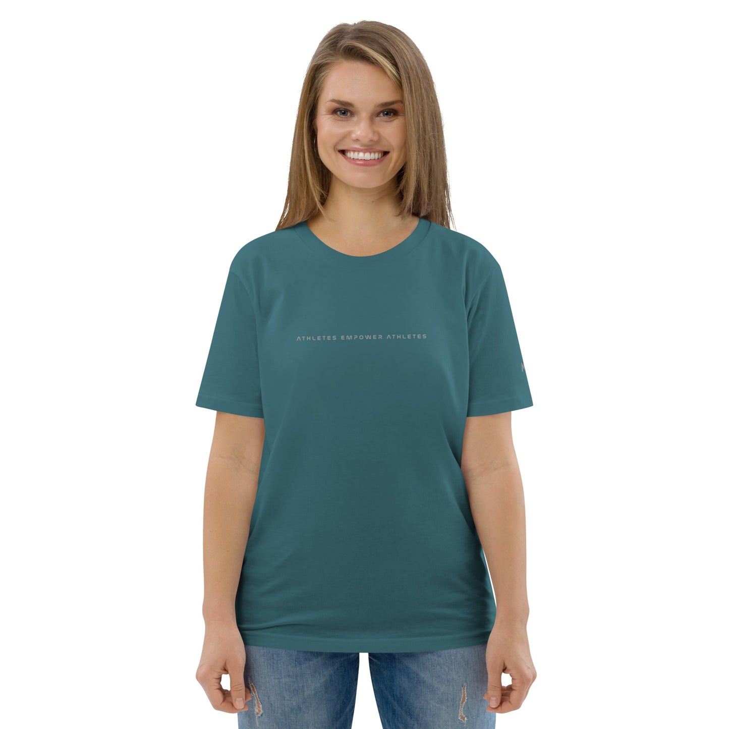 Athletes Empower Athletes - Unisex organic cotton t-shirt by DarkByteGear