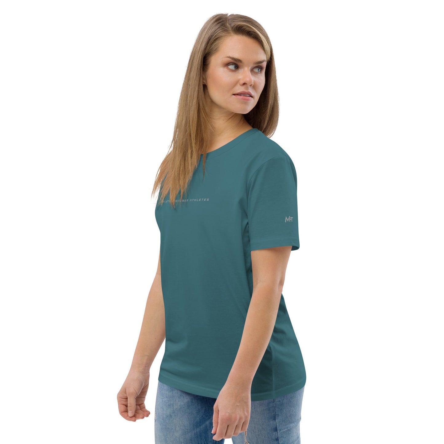 Athletes Empower Athletes - Unisex organic cotton t-shirt by DarkByteGear