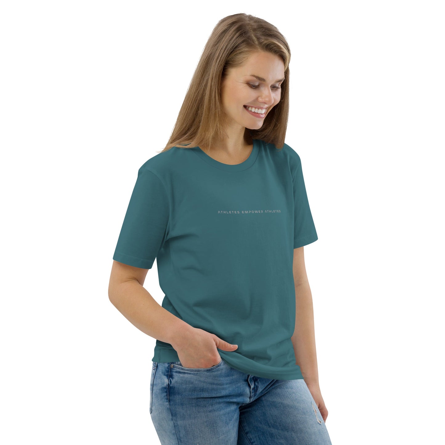 Athletes Empower Athletes - Unisex organic cotton t-shirt by DarkByteGear