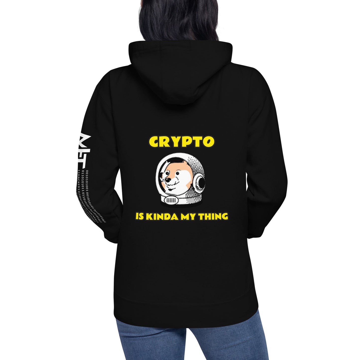 Crypto is Kinda My Thing V1 - Unisex Hoodie (Back Print) by DarkByteGear