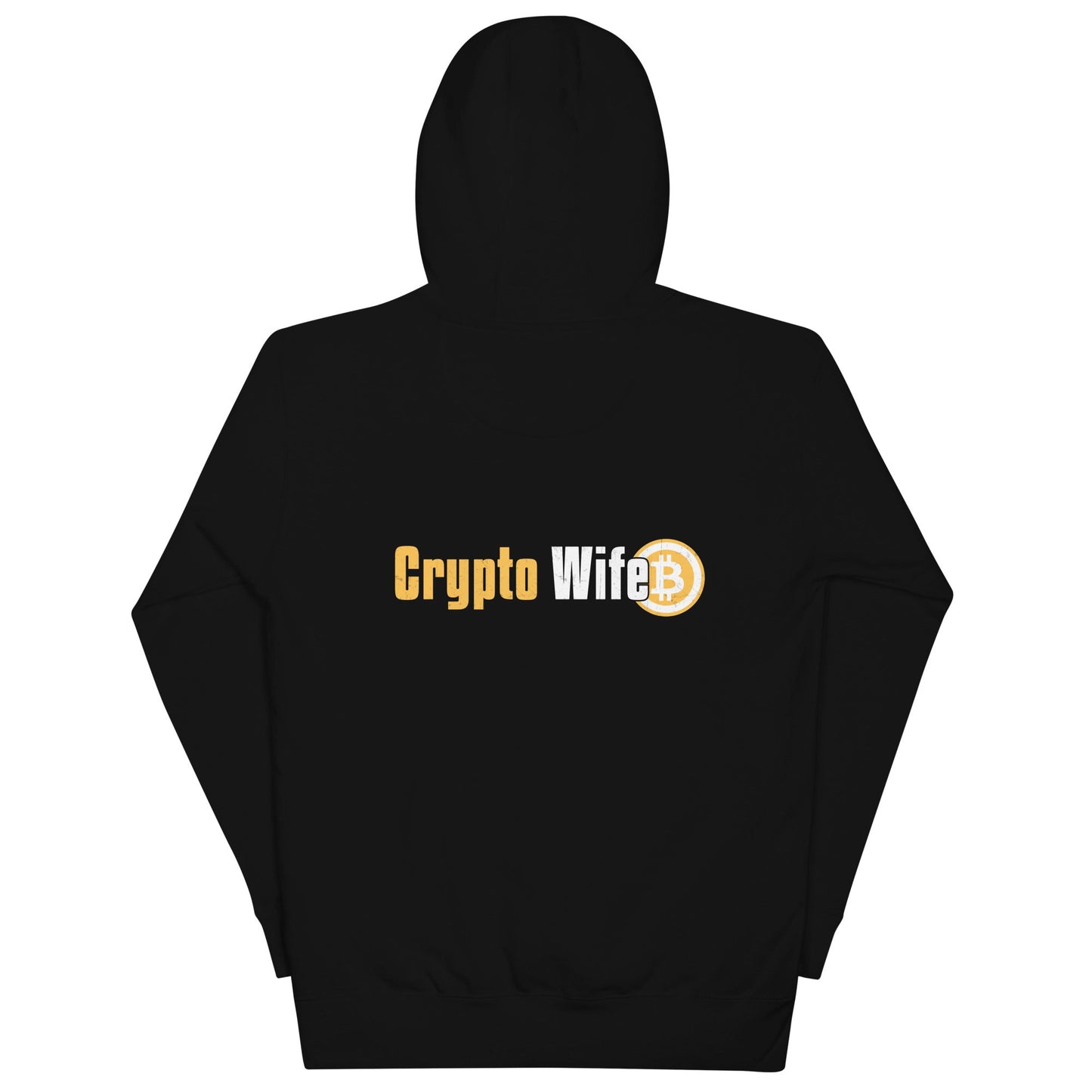 Crypto Wife Unisex Hoodie ( Back Print ) by DarkByteGear