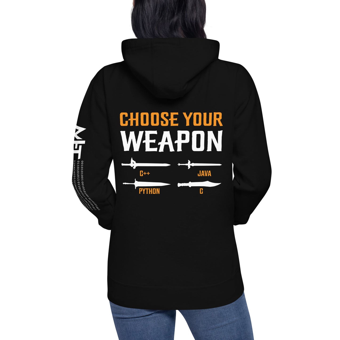 Choose your weapon Unisex Hoodie ( Back Print ) by DarkByteGear