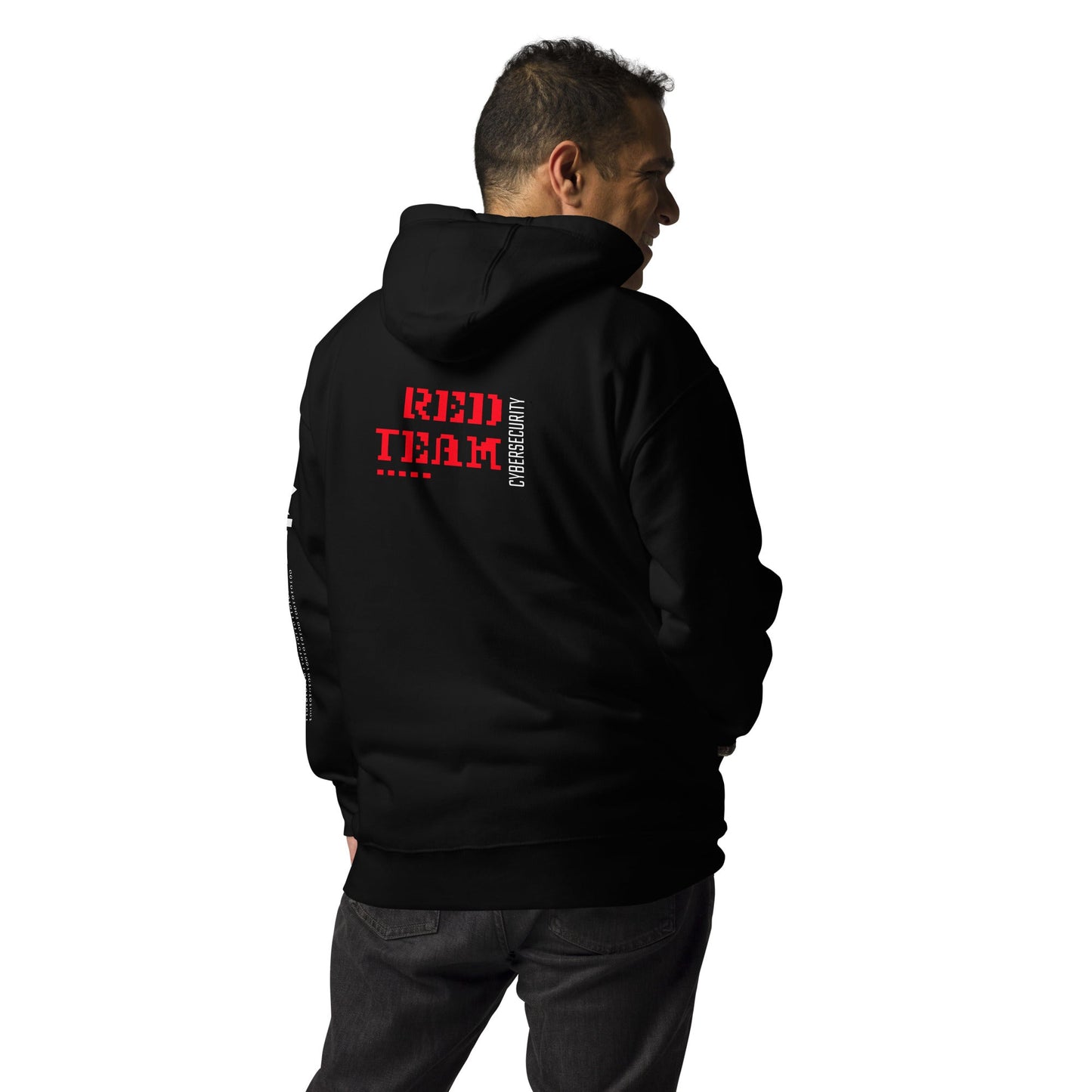 Cyber Security Red Team V15 - Unisex Hoodie ( Back Print ) by DarkByteGear