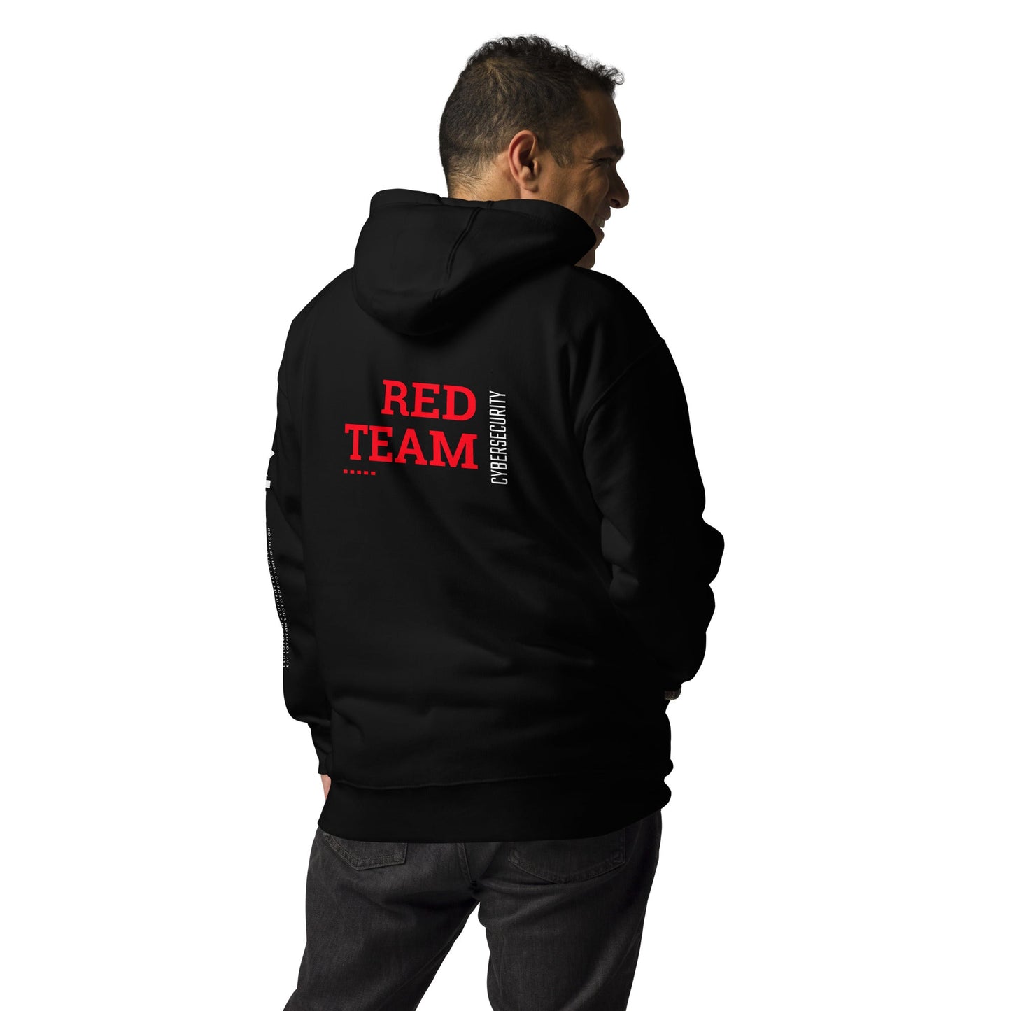 Cyber Security Red Team V12 - Unisex Hoodie ( Back Print ) by DarkByteGear