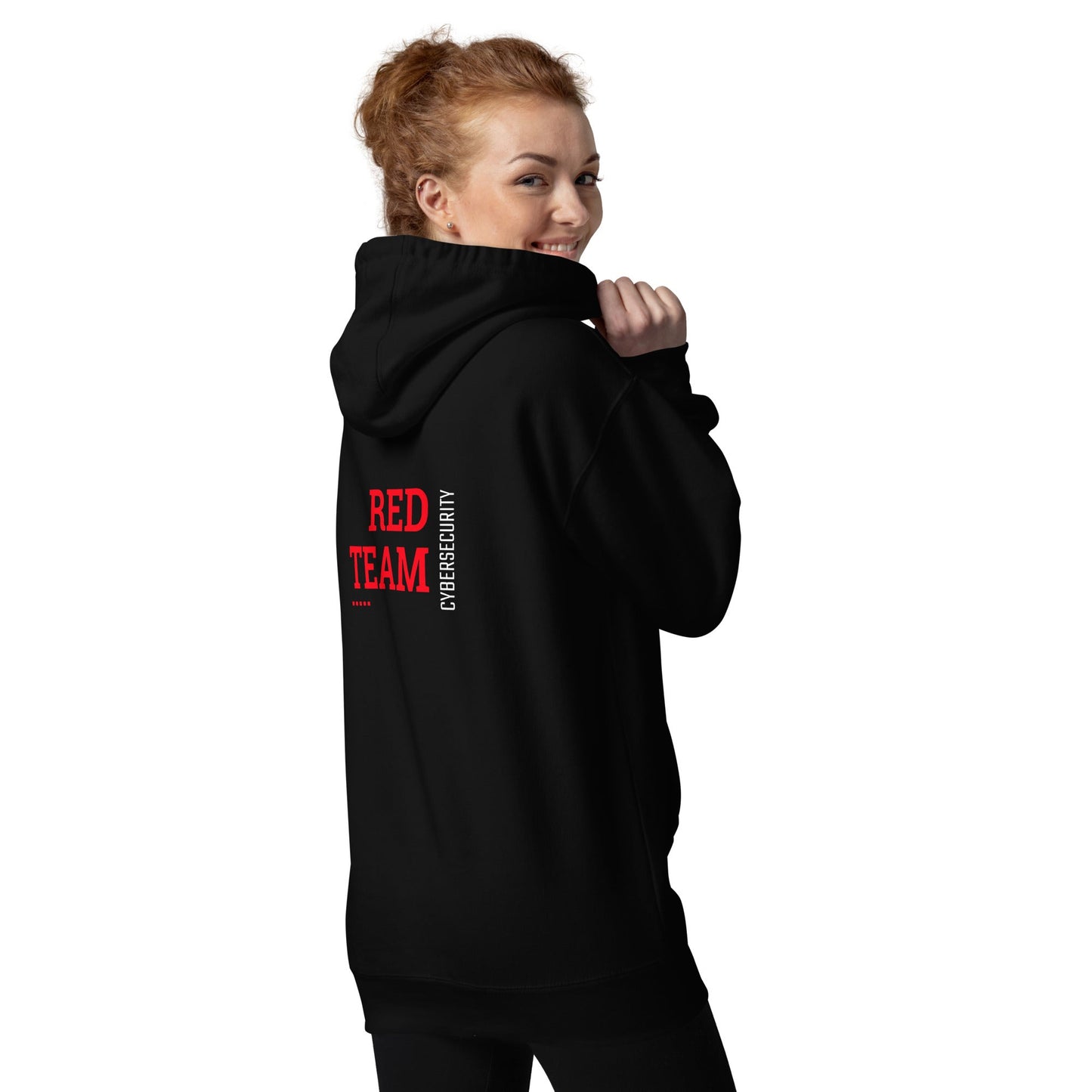 Cyber Security Red Team V12 - Unisex Hoodie ( Back Print ) by DarkByteGear